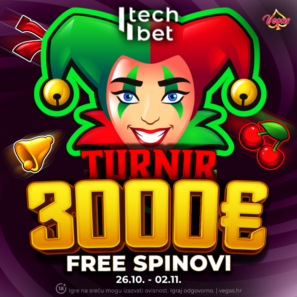 TECH4BET FREE SPINOVI – NAGRADNI FOND 3000€